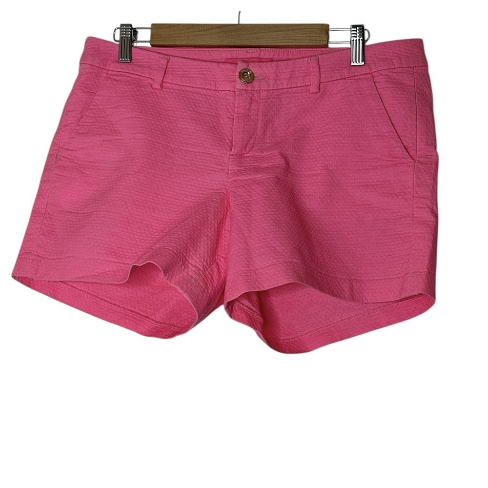 Lilly Pulitzer Shorts Women Size 10 Bright Pink Comfy Beachy Resort Pockets
